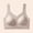 Gray, variant on Women V Neck Center Lace Panel Wireless Bra Wide Adjustable Straps Smooth Seamless Soft Side Smoothing Everyday Comfort Bra White L