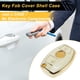 thumbnail image 3 of Funda de llave de coche de TPU de silicona blanca con borde dorado para Mercedes-Benz Clase A/B/C/E/G/M/R/S/V/W CL/CLA/CLK/CLS - Funda de control remoto de 2 botones, 3 of 6