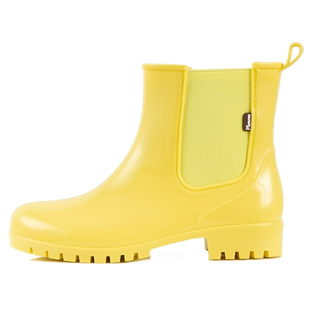 turnering gå på indkøb Figur Planone Short rain Boots for Women and Waterproof Garden Shoes  Anti-Slipping White Chelsea Rainboots for Ladies with Comfortable Insoles  Stylish Light Ankle rain Shoes and Outdoor Work Shoes - Walmart.com