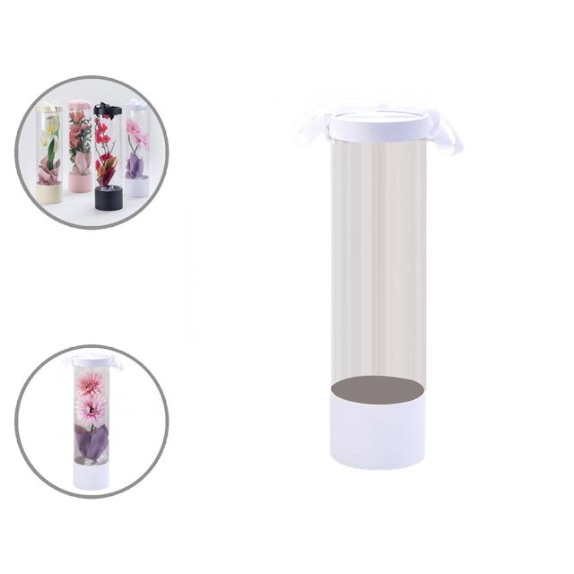 Flower Gift Box Portable Transparent PVC Exquise Boîte d'Affichage de Fleurs Fournitures de Fête