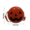 thumbnail image 2 of Wadada Halloween Purse Pumpkin Purse Crossbody Bag Novelty Devil Shoulder Bag Plastic Halloween Pumpkin Crossbody Purse, 2 of 9