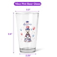 thumbnail image 5 of Happy 4th of July Patriotic West Highland White Terrier Marching Band Uniform Balloons Fireworks 16oz Pint Beer Glass Mug Westie Westy Dog Lover Beer Glasses Cup - 13009, 5 of 5