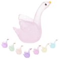 thumbnail image 1 of Adorno de cisne para decoración de jardín, miniaturas, decoraciones para fiestas, figuras, juguetes, estatuas de resina, 8 unidades, 1 of 6