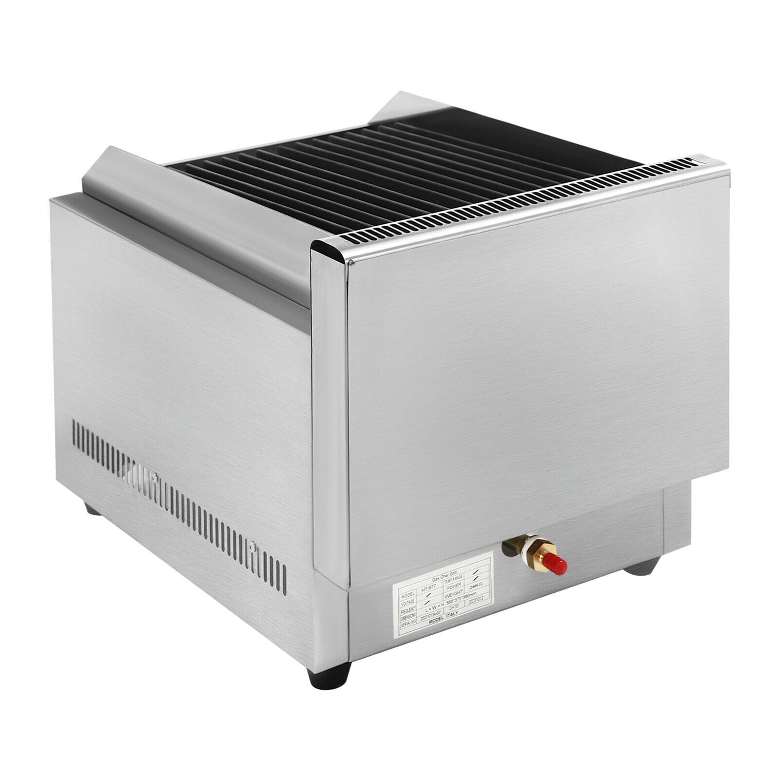 Miumaeov Radiant Char Broiler Grill 2 Burner Commercial Gas Grill Portable LPG Camping BBQ Grill