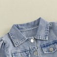 thumbnail image 6 of Cjfdfy Toddler Girls Denim Outfit Fashion Solid Color Long Sleeve Button Down Collared Jacket with Skirt 2Pcs Fall Set Cute Cowgirl Outfits Toddler Girls Denim Skirt Outfit Cowgirl Outfit 1-6T, 6 of 9