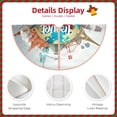 thumbnail image 3 of Haiem Travel Around The World Pattern Christmas Tree Skirt Merry Christmas Party Christmas Tree Decoration,New Year Decorations-48", 3 of 6
