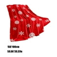 thumbnail image 3 of HongHeng Clearance Under $2.00 Christmas Red Flannel Blanket Christmas Red Snowflake Blanket Throw Blanket for Sofa Travel office Dormitory 40x60 Inch, 3 of 6