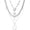 3pc necklace & 2pc Bracelets Set, variant on Star Y2k Silver Necklace Grunge Layered Necklace Cute Aesthetic Stack Toggle Chain Necklaces Gothic Vintage Emo Jewelry Set for Women[e8440]
