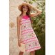 thumbnail image 3 of ZHAOCHENG Vestido informal de verano para mujer, estilo halter, de crochet, con aberturas, corte en A, estilo bohemio, con estampado floral y bolsillos, 3 of 5