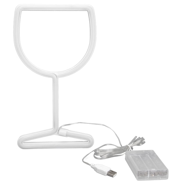 Letrero para bar de vinos, luces de neón, luces de neón de doble potencia, luz de neón LED, materiales ecológicos