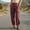 Wine, variant on Womens Barrel Baggy Cargo Pants Casual High Waisted Wide Leg Hiking Joggers with Pockets Army Green XL(XL)