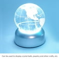 thumbnail image 4 of Fyydes Crystal Base LED White Light Silver Display Statues Art Glass Jewellery Stand Holder,LED Base,Crystal Base, 4 of 10
