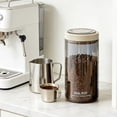 thumbnail image 6 of Airtight Push-Button Coffee Storage Jar, High-Borosilicate Glass Vacuum Canister for Tea and Dried Fruit, One-Hand Seal, 6 of 6