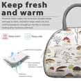 thumbnail image 2 of Cottagecore Sac à Lunch - Design Couronne de Champignons Séchés, Sac Isolé Réutilisable pour Paniers de Pique-Nique, 2 of 4