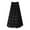Black, variant on CAIXIA Midi Skirts for Women Work Flared Ruffle Solid Color Stretchable Fabric Women's Flowy Handkerchief Hemline Midi Skirt