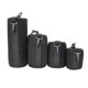 thumbnail image 1 of Bolsa de almacenamiento para lentes de cámara DSLR, portátil, de neopreno, elástica, color negro, tamaño SML XL, 4 unidades, 1 of 14
