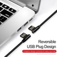 thumbnail image 5 of 6ft Angle USB Cable Charger Cord Power Wire Sync Z6W for Samsung Galaxy Tab S2 9.7 S 8.4 SM-T700 NOOK 8.0 (SM-T710) E NOOK 9.6 (SM-T560) 4 NOOK 7.0 (SM-T230) A 10.1 (2016) 3 8.0 7.0 Sky, S7 S6, 5 of 6