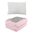 thumbnail image 1 of Edredón Dos vistas Individual Rogga Rosa - Gris Perla + Almohada Frosty, 1 of 7