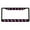 Black/Black/Light pink, variant on Horse Style Metal License Plate Frame Personalized/Car Accessories Car Tag Holder Cover (Chrome/Black/Silver)