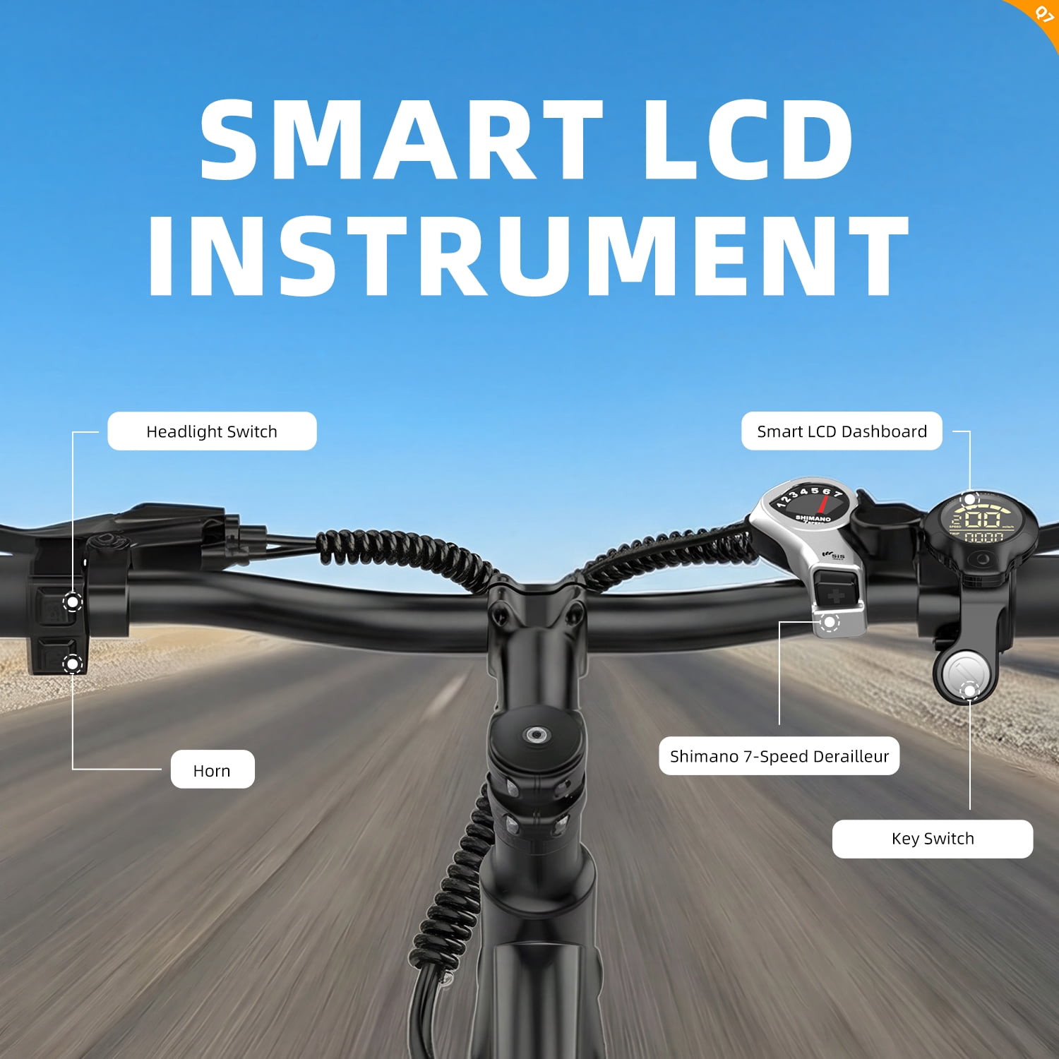 26" Adult Electric Bicycle E-Bike, 748W Motor up to 60 Mile Range, 22MPH Max Speed, 36V 10Ah Removable Battery, 7-Speed, Disc Brakes & NFC Unlock, Mountain E-Bike for Commuting