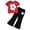L-0525-x1, variant on Clothes for Teen Girls for Summer Girls 2 Piece Outfits Short Sleeve Top with Flared Pants Set Summer Clothes for Tween Girls 7-14 Years