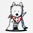 thumbnail image 3 of CafePress - Heart Scarf Westie Sweatshirt - Crew Neck Sweatshirt, 3 of 4