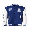 thumbnail image 4 of Men Women Embroidery Baseball Jackets Long Sleeves Oversized Button Down Varsity Bomber Jacket, 4 of 6