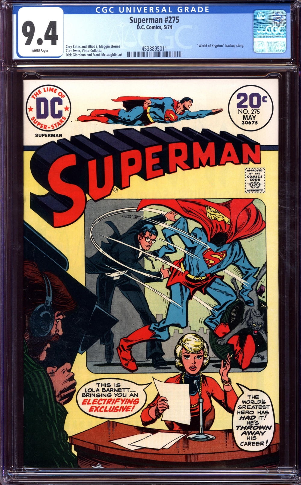 Cover of Superman #275