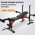 Standard Weight Bench, Bench Press Set with Preacher Curl Pad