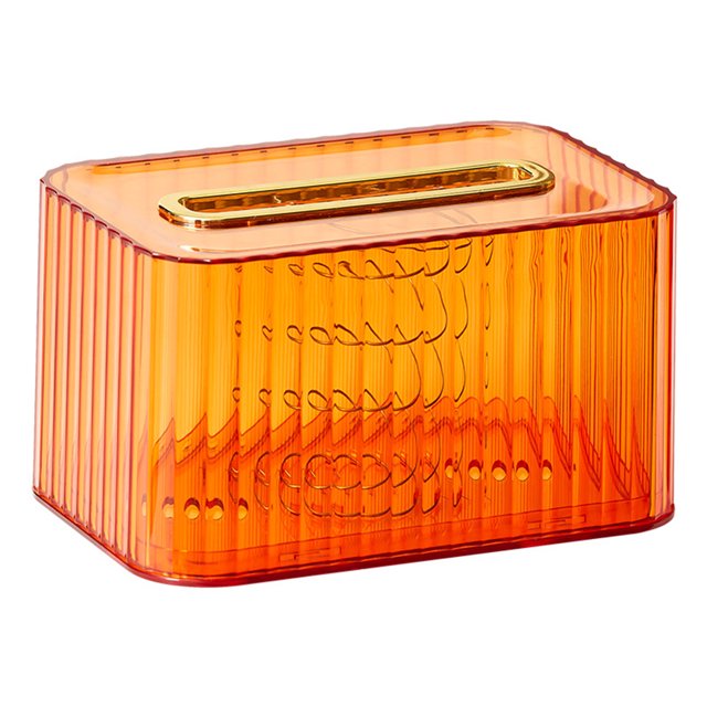 Bewildely Caja de pañuelos para mascotas, repuesto reutilizable recargable para el hogar, sala de estar, baño, caja contenedora de papel con resorte, Almacenamiento y organización del hogar Naranja Bewildely HA067114-03