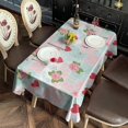 thumbnail image 2 of Pioneer Flower Floral Print Pattern Rectangle Tablecloth 60"x120", Waterproof Polyester Table Cloth, Wipeable Spillproof for Dining Camping Indoor Outdoor, 2 of 6