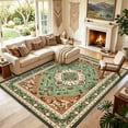 thumbnail image 3 of WETRBWEH Green Vintage Area Rug 5x7 Living Room Rug, Boho Floral Rugs for Dining Room Bedroom, Washable Non-Slip Soft Carpet Mats Home Decor, 3 of 15
