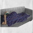 thumbnail image 6 of Alien Soft Flannel Fleece Throw Blanket, Ufo Trippy Odd Characters in Spaceship Hovering in Galaxy Futuristic Cartoon, Cozy Plush for Indoor and Outdoor Use, 50" x 60", Multicolor, by Ambesonne, 6 of 6