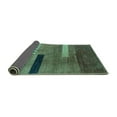 thumbnail image 2 of Ahgly Company Indoor Rectangle Abstract Turquoise Blue Modern Area Rugs, 7' x 10', 2 of 4