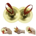 thumbnail image 2 of AOOOWER 1 Pair Durable Belly Iron Dance Finger Cymbal Brass Dancing Music Equipment Accessory Percussion Musical Instrument Kits, 2 of 12