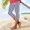 Navy, variant on Capri Leggings for Women Summer High Elastic Waist Workout Yoga Pants Solid Color Casual Beach Cropped Leggings Navy XXXL