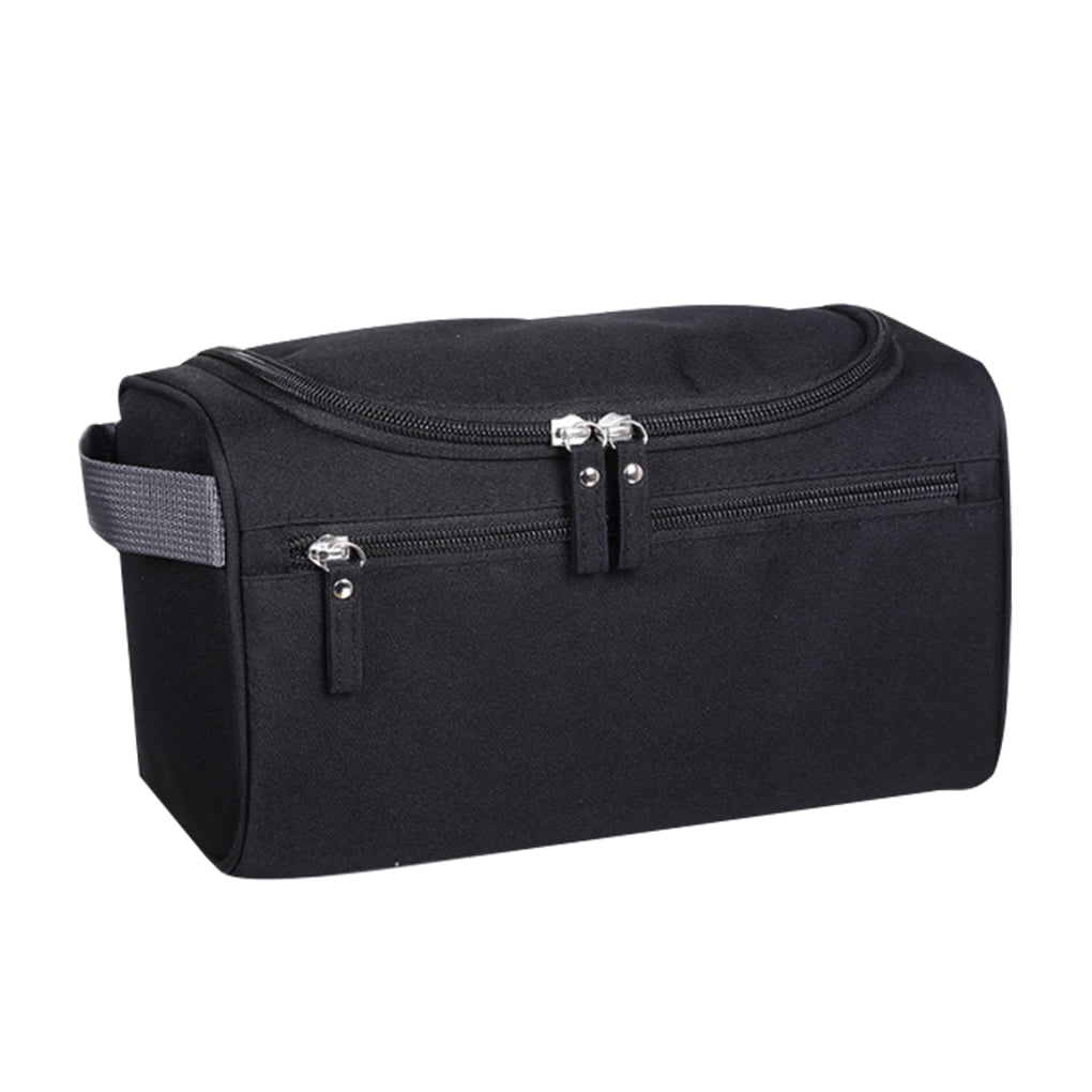 DRASHOME Men Toiletry Storage Bag Organizer Waterproof Large Capacity Male Cosmetic Case Travel Tote, Black