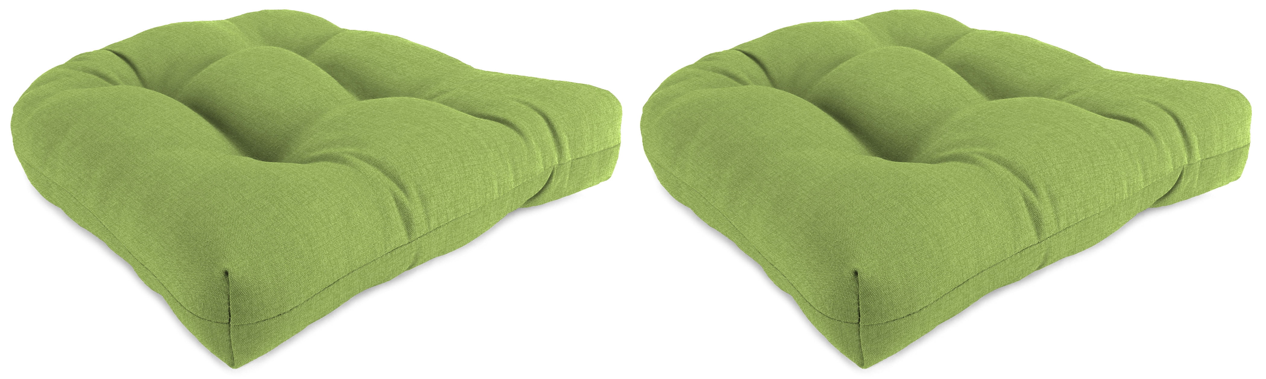 Set of Two, 19" x 19" x 4" Outdoor Wicker Chair Cushions - Walmart.com