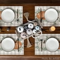 thumbnail image 3 of FacoFaco 4-Pack Table Place Mats Fall Pumpkins, 12" x 18", Orange, 3 of 6