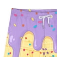 thumbnail image 5 of Sopiago Boys Ice Cream Shorts Summer Beach Cute Preppy Athletic Shorts with Pockets Elastic Waist Youth Baseball Shorts (Purple,13-14 Years), 5 of 7