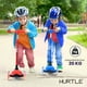 thumbnail image 4 of Monopatin Scooter para Niños de 2 a 5 Años Hurtle, 3 Ruedas con Luces LED, Mini Kickboard con Freno, Manillar Ajustable de 63 cm a 71 cm, Antideslizante, Patin del Diablo, Azul, 4 of 7