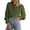 Army Green, variant on Women's Dressy Casual Lace Blouse Long Sleeve Button Up Shirts Tops Spring Fall Fashion Clothes