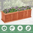thumbnail image 6 of JIANYI Raised Garden Bed Flower or Vegetable Planter Window Mounted Plant Box for Garden, Yard Wood Box for Planting, 40"x12"x12", 6 of 9
