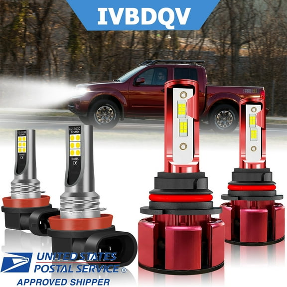 High&Low Beam Fog Light for Nissan Versa Note 2014 2015 2016 2017 2018 LED Headlight Bulbs 6000K