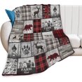 thumbnail image 1 of Bear Throw Blanket, Blankets with Bears for Throw Blanket for Couch Bear Men Women Kids Rustic Lodge Farmhouse Decor for Couch Office Craft Room Living Room 50X60inch, 1 of 6