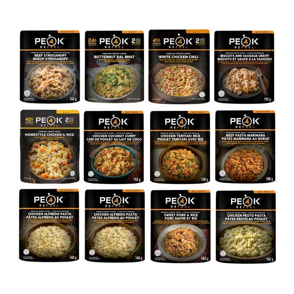 Peak Refuel Entrée Variety 12 Pouch Pack