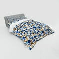 thumbnail image 3 of Ambesonne Abstract Bedding Set 3 Pcs, Bubble Retro, Twin XL, Sky Blue Cinnamon, 3 of 3