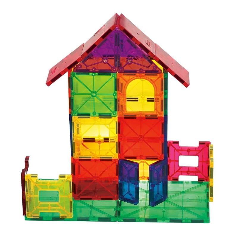Mag-Genius Award Winning building Tiles Clear Colors Magnetic Block Set 32/pc 