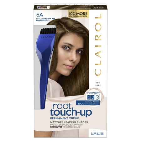 Clairol Root Touch-Up Permanent Hair Color Crème 5A Medium Ash Brown, 1 (Best Permanent Hair Dye Uk)