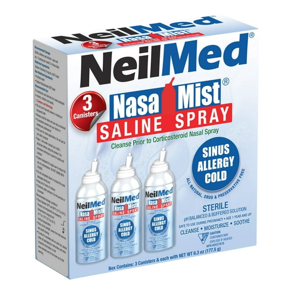 NeilMed Spray Salin Brume Nasa, 3 x 177 mL